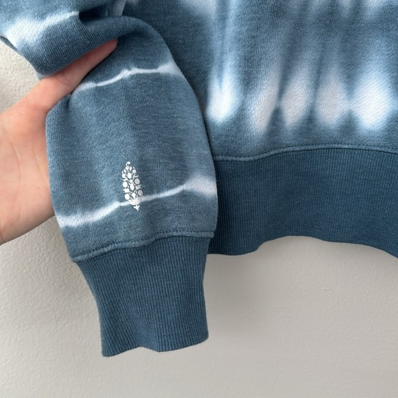 Free People Believer Tye Dye Hoodie - Ozark Mist - Picture 6 of 7